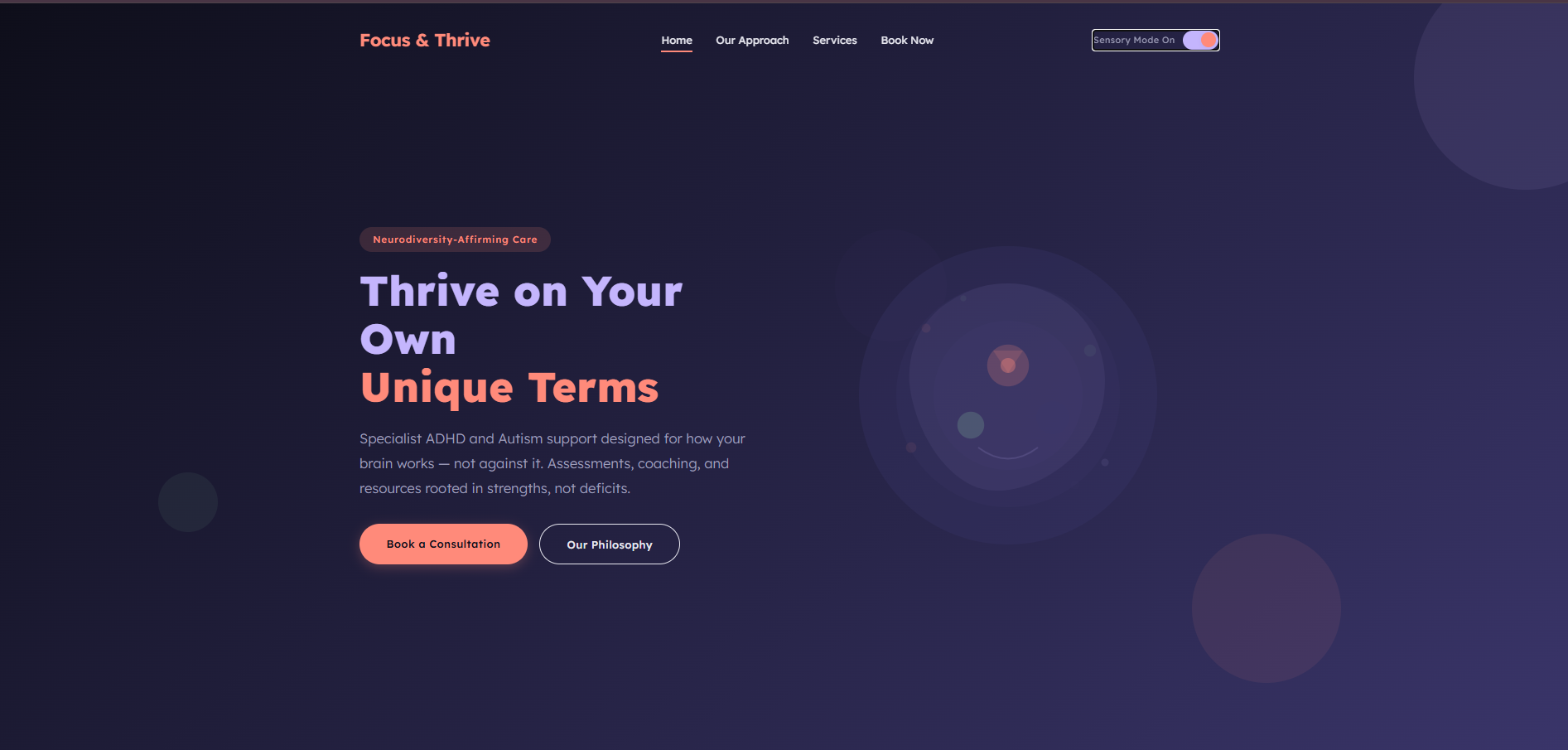 Focus - Thrive — ADHD Autism Specialist Platform