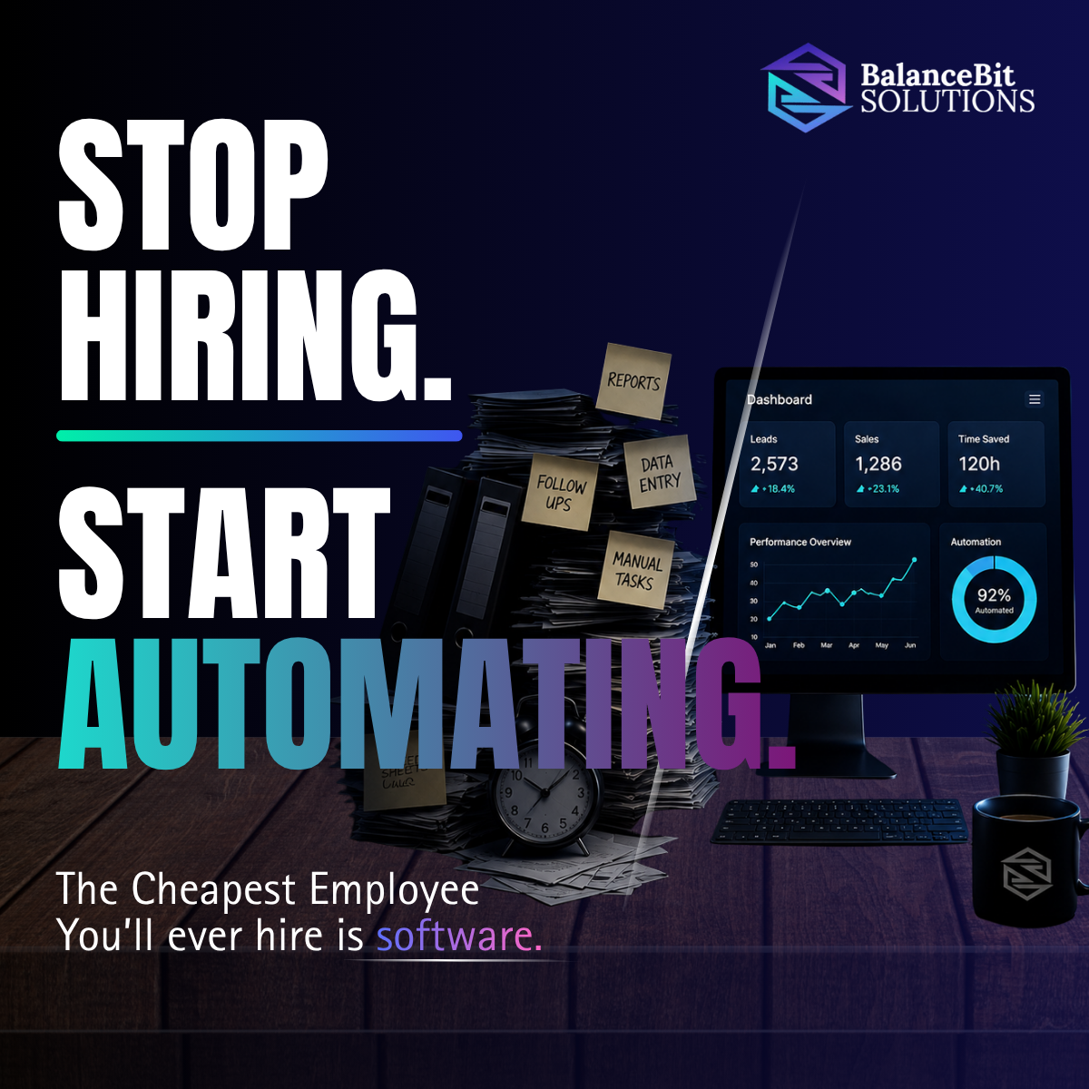 Stop Hiring. Start Automating | AI Business Automation Guide